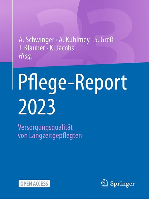 Title details for Pflege-Report 2023 by Antje Schwinger - Available